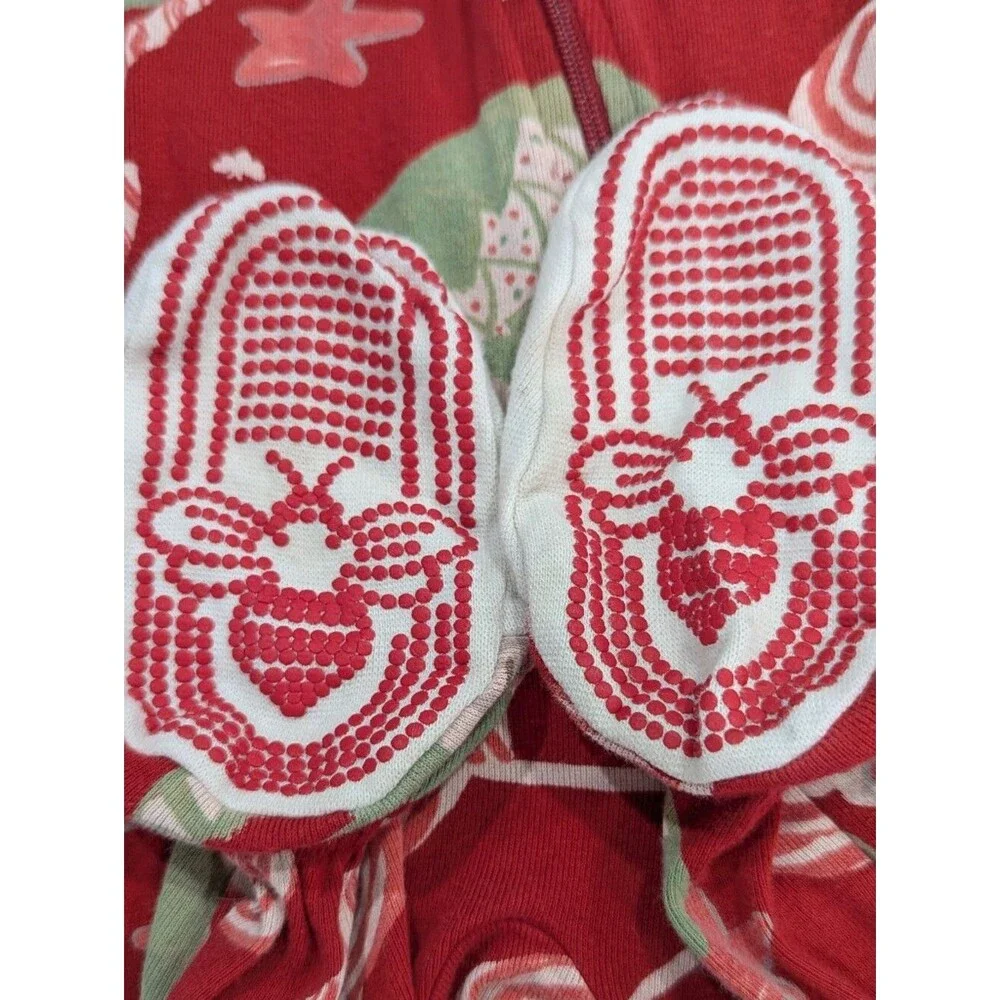 Burt's Bees Baby Organic Cotton Pajamas Holiday Peppermint Hot Chocolate 18mo